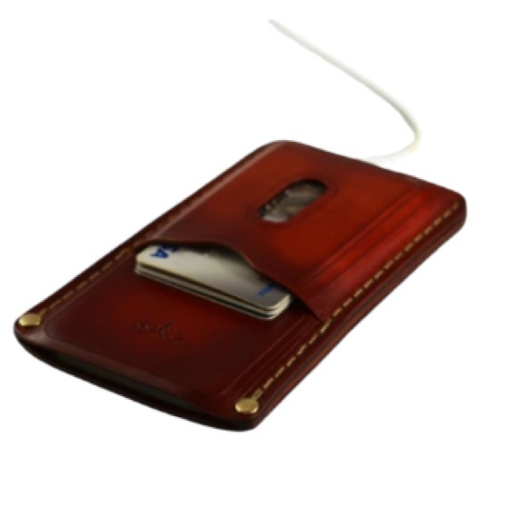 The Leather Shop Stylish Leather Phone Case Tan Brown - Picture 1 of 12